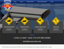 Tablet Screenshot of herosecurity.com